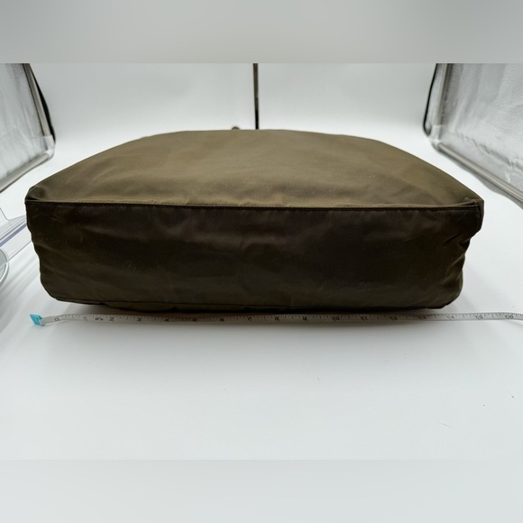 Prada - Authentic - Canvas Olive colored Shoulder /Tote Bag - Picture 7 of 16